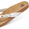 image:imageREEF Womens Cushion Court Twist Flip FlopsWhite