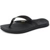 image:imageREEF Womens Cushion Lune Flip FlopsBlackBlack