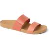 image:imageREEF Cushion Vista Womens Fashion Slide Sandal Vegan Leather Strap Ultra Soft Cushion FootbedMango Duo