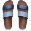 image:imageREEF Cushion Vista Womens Fashion Slide Sandal Vegan Leather Strap Ultra Soft Cushion FootbedNavy Duo