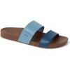 image:imageREEF Cushion Vista Womens Fashion Slide Sandal Vegan Leather Strap Ultra Soft Cushion FootbedNavy Duo