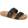 image:imageREEF Vista Braid II Womens Fashion Slide Sandal Vegan Leather Strap Ultra Soft Cushion FootbedBlackCork