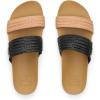 image:imageREEF Vista Braid II Womens Fashion Slide Sandal Vegan Leather Strap Ultra Soft Cushion FootbedBlackTan Braid