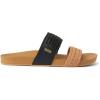 image:imageREEF Vista Braid II Womens Fashion Slide Sandal Vegan Leather Strap Ultra Soft Cushion FootbedBlackTan Braid