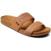 image:imageREEF Vista Braid II Womens Fashion Slide Sandal Vegan Leather Strap Ultra Soft Cushion FootbedNatural