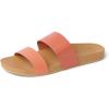 image:imageREEF Cushion Vista Womens Fashion Slide Sandal Vegan Leather Strap Ultra Soft Cushion FootbedMango Duo