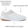 image:imageREEF Mens Shoreline Del Mar Shoe Breathable Knit Upper Lightweight amp Flexible Cushion Footbed Elastic LacesWhite