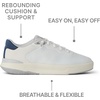 image:imageREEF Mens Shoreline Del Mar Shoe Breathable Knit Upper Lightweight amp Flexible Cushion Footbed Elastic LacesWhiteGreyBlue