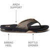 image:imageREEF Mens Fanning Bottle Opener Flip FlopsFossilraven