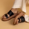 image:imageREEF Womens Vista Luxe Siaa Platform SandalsBlackTan