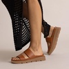 image:imageREEF Womens Vista Luxe Thea Platform SandalsLeather Brown