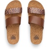 image:imageREEF Cushion Slim Womens SandalBrownLeopard