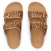 image:imageREEF Ojai Two Bar Womens Fashion Slide Sandal Premium Leather Soft Cushion FootbedCheetah