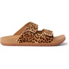 image:imageREEF Ojai Two Bar Womens Fashion Slide Sandal Premium Leather Soft Cushion FootbedCheetah