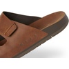 image:imageREEF Ojai Two Bar Womens Fashion Slide Sandal Premium Leather Soft Cushion FootbedDark Brown