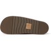 image:imageREEF Ojai Two Bar Womens Fashion Slide Sandal Premium Leather Soft Cushion FootbedDark Brown