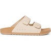 image:imageREEF Ojai Two Bar Womens Fashion Slide Sandal Premium Leather Soft Cushion FootbedNatural Leather