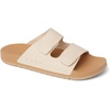 image:imageREEF Ojai Two Bar Womens Fashion Slide Sandal Premium Leather Soft Cushion FootbedNatural Leather