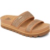 image:imageReef Cushion Vista Hi Womens Platform Fashion Sandal Arch Support Ultra Soft Cushion FootbedChocolate Raffia
