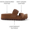 image:imageReef Cushion Vista Hi Womens Platform Fashion Sandal Arch Support Ultra Soft Cushion FootbedChocolateTan Braid