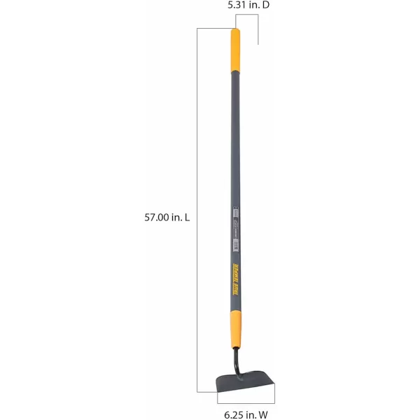 imageTrue Temper 28112100 2Prong Steel Weeder Hoe with 54 in Hardwood Handle with Cushion GripFiberglass Handle Garden Hoe