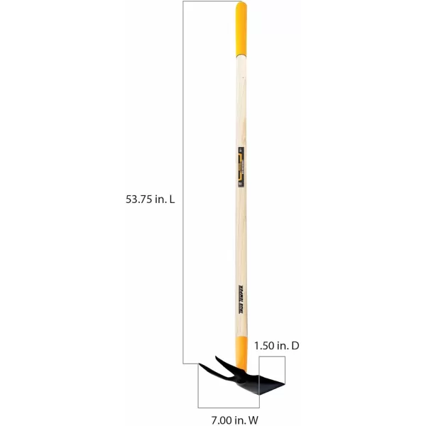 imageTrue Temper 28112100 2Prong Steel Weeder Hoe with 54 in Hardwood Handle with Cushion GripHardwood Handle Weeding Hoe