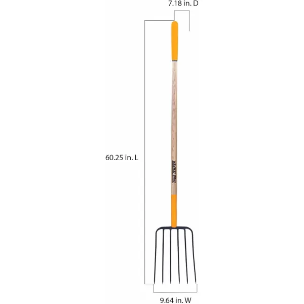 imageTrue Temper 2812400 10Tine Bedding Fork with Hardwood HandleHardwood Handle Manure Fork