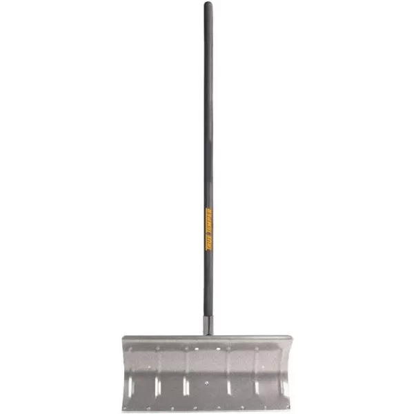 imageTrue Temper 1603500 Poly Snow Pusher 24Inch Multi24Inch Aluminum Blade  Hardwood Handle