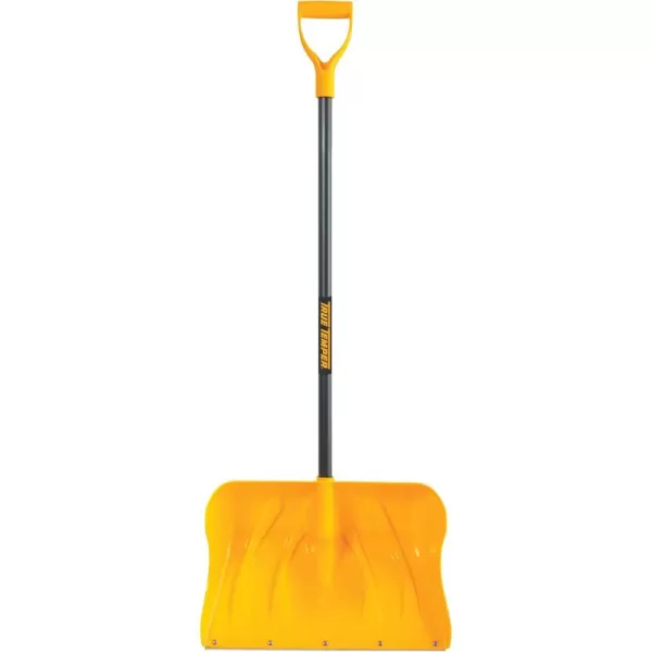 imageTrue Temper 1625300 SnoBoss Poly Snow ShovelPusherScraper with Ergonomic Aluminum Handle 56Inch20Inch Poly Combo Snow Shovel