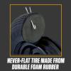 imageTrue Temper FFTCC 8 in Hub Never Flat Wheelbarrow Tire with Ribbed Tread 8InchBlack