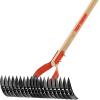 imageTrue Temper 1914000 Adjustable Thatching Rake with 54Inch Wood Handle