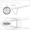 imageTrue Temper R6STFFEC 6 Cu Ft Steel Tray Wheelbarrow with Never Flat Tire ampamp Steel Handles BlackCART