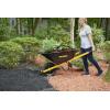 imageTrue Temper R6STFFEC 6 Cu Ft Steel Tray Wheelbarrow with Never Flat Tire ampamp Steel Handles BlackCART