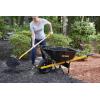 imageTrue Temper R6STFFEC 6 Cu Ft Steel Tray Wheelbarrow with Never Flat Tire ampamp Steel Handles BlackCART