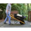 imageTrue Temper R6STFFEC 6 Cu Ft Steel Tray Wheelbarrow with Never Flat Tire ampamp Steel Handles BlackCART