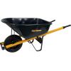 imageTrue Temper R6STFFEC 6 Cu Ft Steel Tray Wheelbarrow with Never Flat Tire ampamp Steel Handles BlackCART