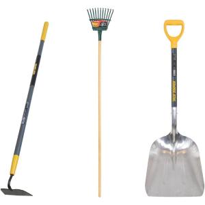 imageSeasonal CleanUp Bundle Hoe Superflex Floral Rake Aluminum Scoop