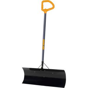 imageTrue Temper Steel Snow Pusher  Wide Lightweight for Driveways and Sidewalks 30Inch Blade