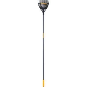 image:imageTrue Temper 2919100 Poly Shrub Rake with Cushion Grip 8 Gray