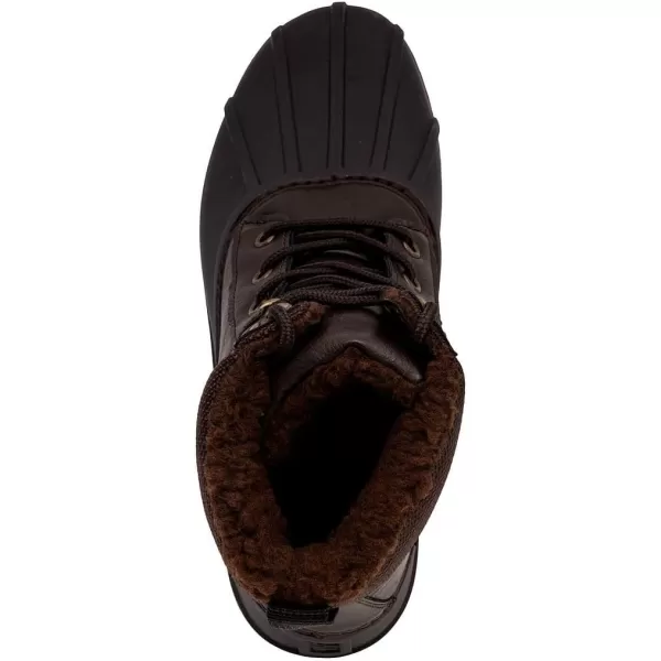 imageLONDON FOG Aspen Winter Boots for Men Waterproof Snow  Insulated Duck Mens Snow Boots or Rain Boots Black Tan or Brown Size 7 to 15 Medium and Extra Wide WidthsBrown Smooth