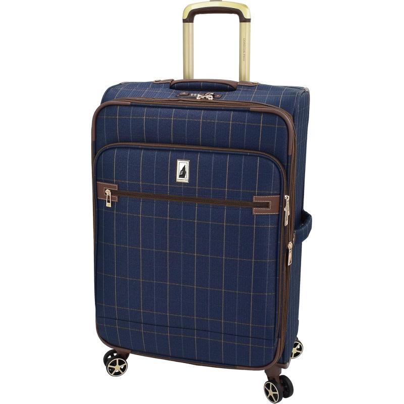 imageLondon Fog Liverpool Navy Windowpane 24quot Expandable Spinner