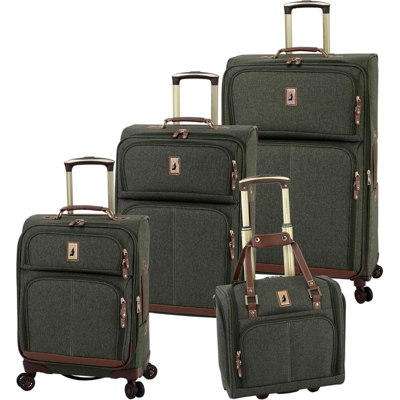 imageLondon Fog Wallington Moss 4 Piece Nested Set USB 15quot 20quot 25quot 29quot