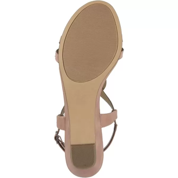 imageLONDON FOG Womens Macey DemiWedge Dress SandalsRose Gold