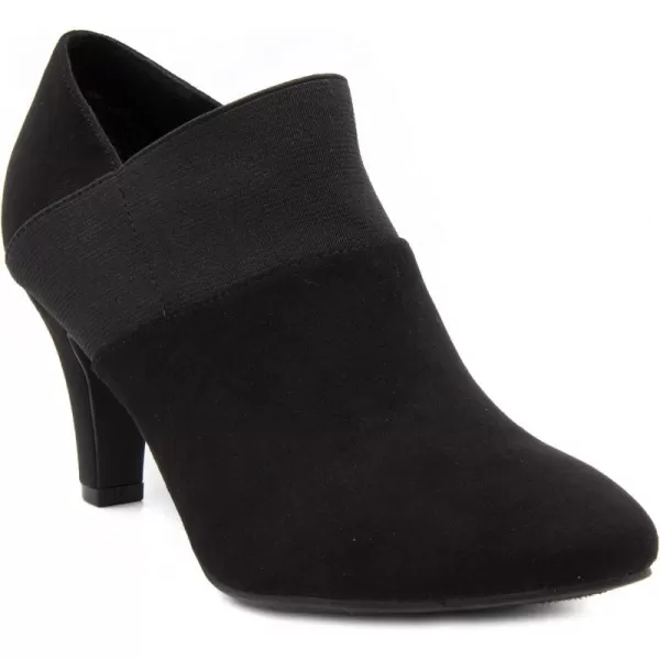 imageLONDON FOG Womens Bobbie Heel Ankle BootiesBlack