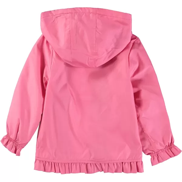 imageLONDON FOG Girls Midweight Fleece Lined JacketPink Flower Heart