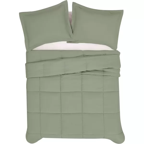 imageLondon Fog Garment Washed Solid Quilt Set Grey Microfiber 3Piece FullQueen Quilt Set Solid Themed Adult and Teen OekoTEX CertifiedGreen