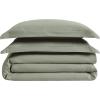 imageLondon Fog Garment Washed Solid Comforter Set Khaki Microfiber 2Piece Twin XL Comforter Set Solid Themed Adult and Teen OekoTEX CertifiedGreen