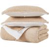 imageLondon Fog Corduroy Green Twin Blanket Textured Solid Color Adult Bedding OekoTEX CertifiedTan