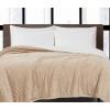 imageLondon Fog Corduroy Green Twin Blanket Textured Solid Color Adult Bedding OekoTEX CertifiedTan