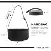 imageLONDON FOG ASTOR and IRIS Shoulder Bag for Women with Adjustable StrapOlive Texture Iris